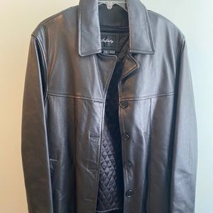 Infinity Black Leather Jacket